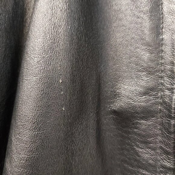 (N87103-1) Pelle Pelle Cuir Leather Coat Sz: XL - Picture 6 of 7